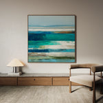 Abstract 1292 Canvas Art 60 x 60 cm / Black