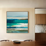Abstract 1292 Canvas Art 60 x 60 cm / Black