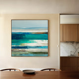 Abstract 1292 Canvas Art 60 x 60 cm / Black