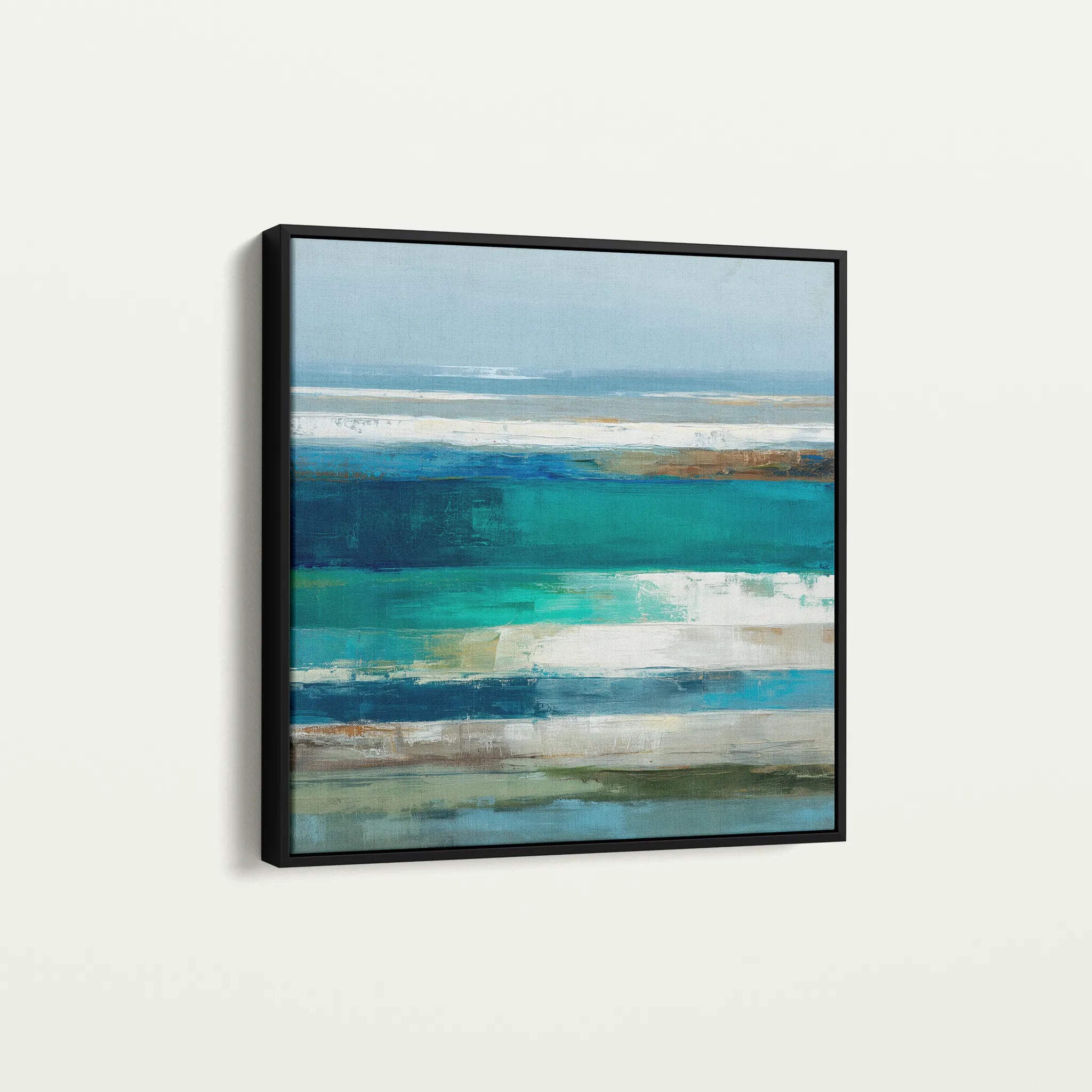 Abstract 1292 Canvas Art 60 x 60 cm / Black