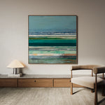 Abstract 1293 Canvas Art 60 x 60 cm / Black