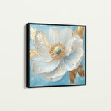 Floral 1293 Canvas Art 60 x 60 cm / Black