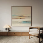 Abstract 1294 Canvas Art 60 x 60 cm / Black