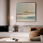Abstract 1294 Canvas Art 60 x 60 cm / Black