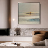 Abstract 1294 Canvas Art 60 x 60 cm / Black
