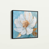 Floral 1294 Canvas Art 60 x 60 cm / Black