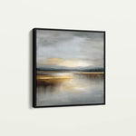 Abstract 1295 Canvas Art 60 x 60 cm / Black