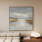 Abstract 1296 Canvas Art 60 x 60 cm / Black