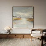 Abstract 1296 Canvas Art 60 x 60 cm / Black