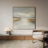 Abstract 1296 Canvas Art 60 x 60 cm / Black