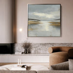 Abstract 1296 Canvas Art 60 x 60 cm / Black