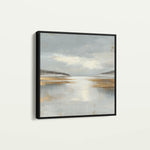 Abstract 1296 Canvas Art 60 x 60 cm / Black