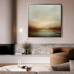 Abstract 1297 Canvas Art 60 x 60 cm / Black