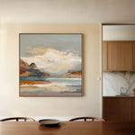 Abstract 1298 Canvas Art 60 x 60 cm / Black
