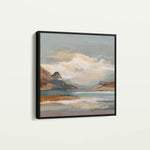 Abstract 1298 Canvas Art 60 x 60 cm / Black