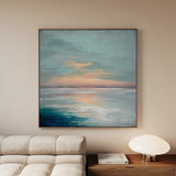 Abstract 1299 Canvas Art 60 x 60 cm / Black
