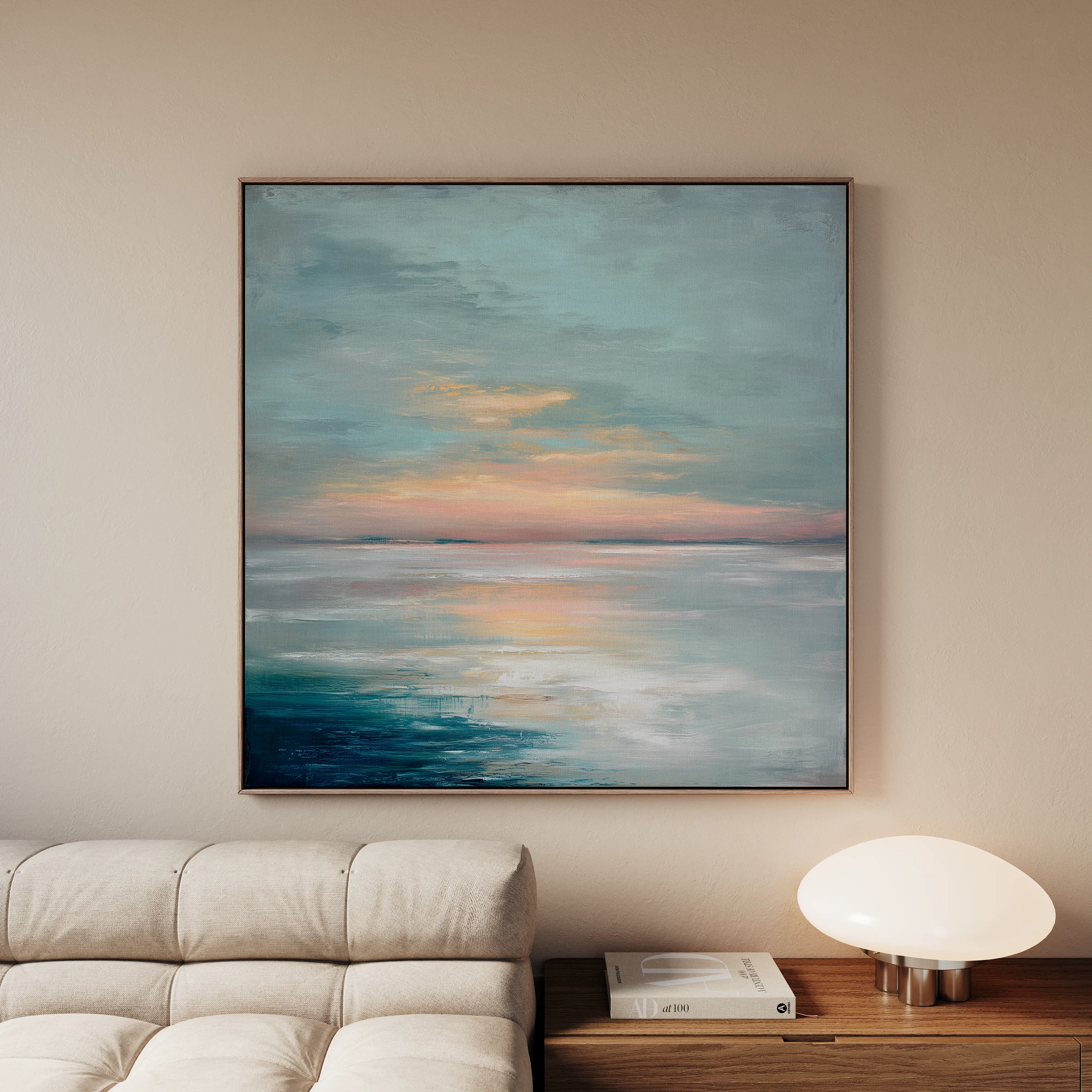 Abstract 1299 Canvas Art 60 x 60 cm / Black