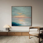 Abstract 1299 Canvas Art 60 x 60 cm / Black