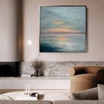 Abstract 1299 Canvas Art 60 x 60 cm / Black