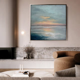 Abstract 1299 Canvas Art 60 x 60 cm / Black