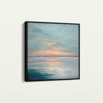 Abstract 1299 Canvas Art 60 x 60 cm / Black