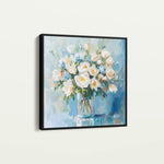 Floral 1299 Canvas Art 60 x 60 cm / Black