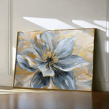 Floral 130 Canvas Art 60 x 40 cm / Black