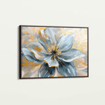 Floral 130 Canvas Art 60 x 40 cm / Black