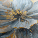 Floral 130 Canvas Art 60 x 40 cm / Black
