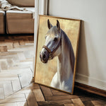 Horses 130 Canvas Art 60 x 40 cm / Black