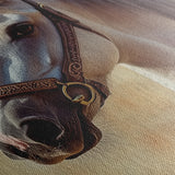 Horses 130 Canvas Art 60 x 40 cm / Black