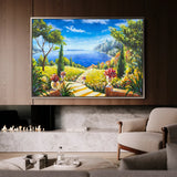 Landscape 130 Canvas Art 60 x 40 cm / Black