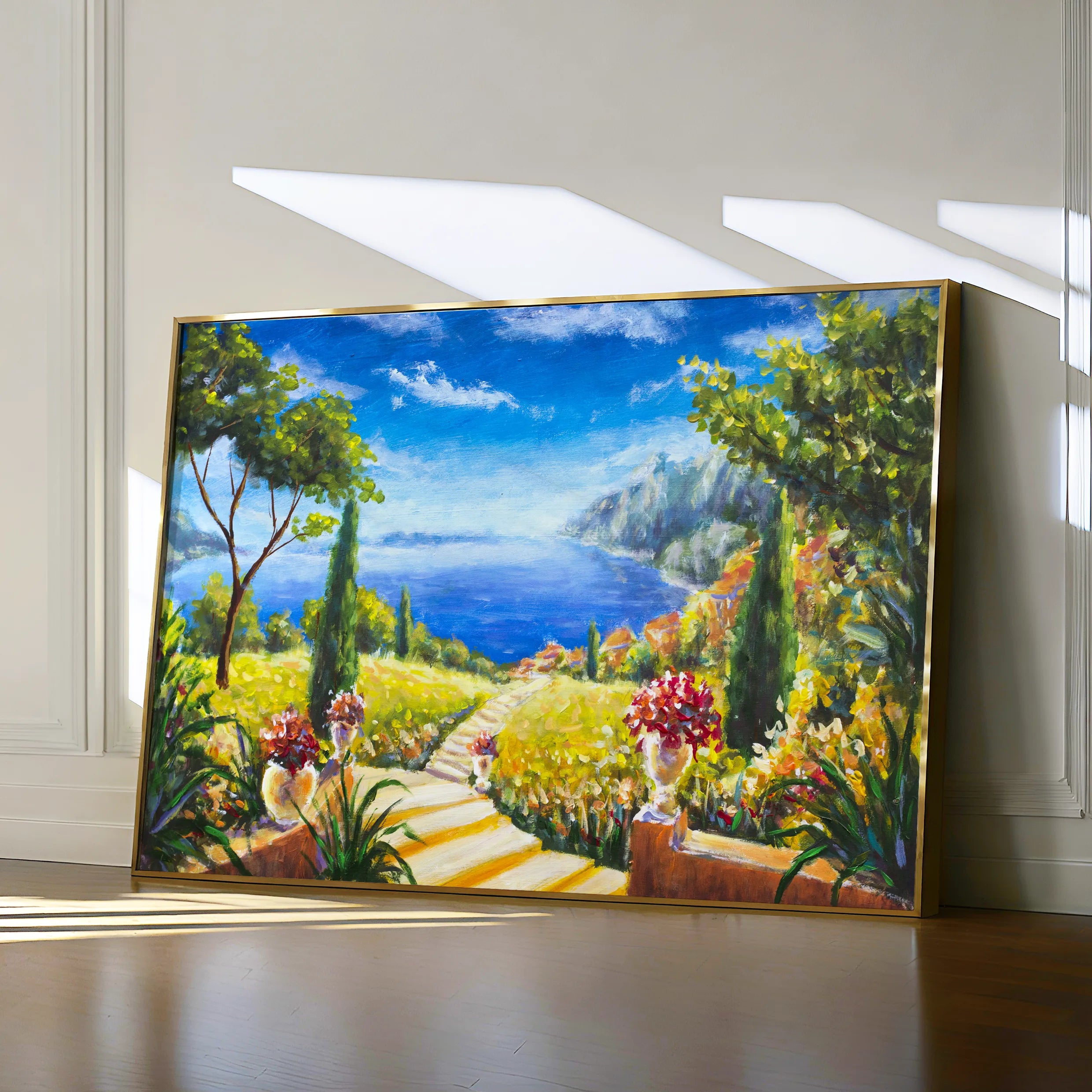 Landscape 130 Canvas Art 60 x 40 cm / Black