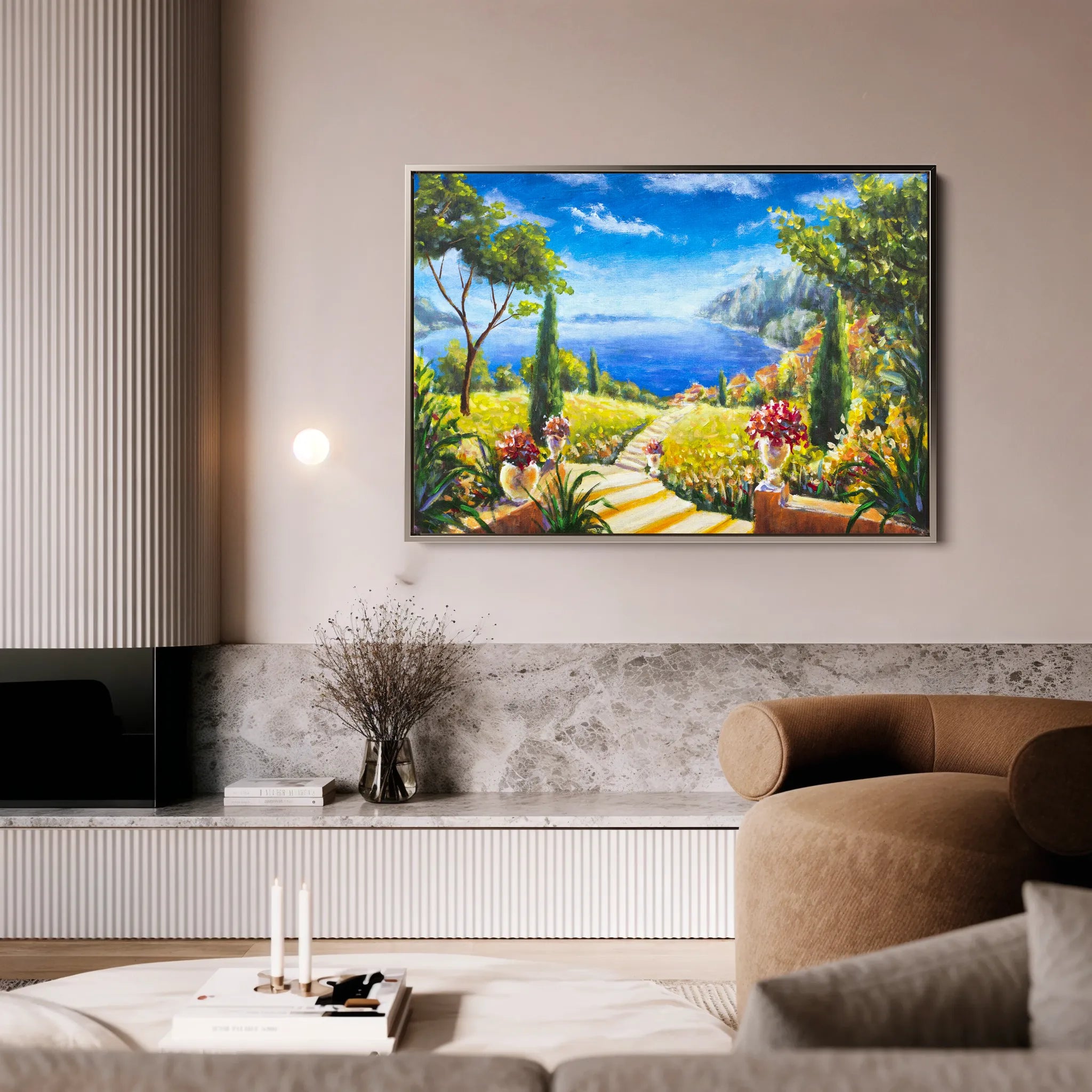 Landscape 130 Canvas Art 60 x 40 cm / Black