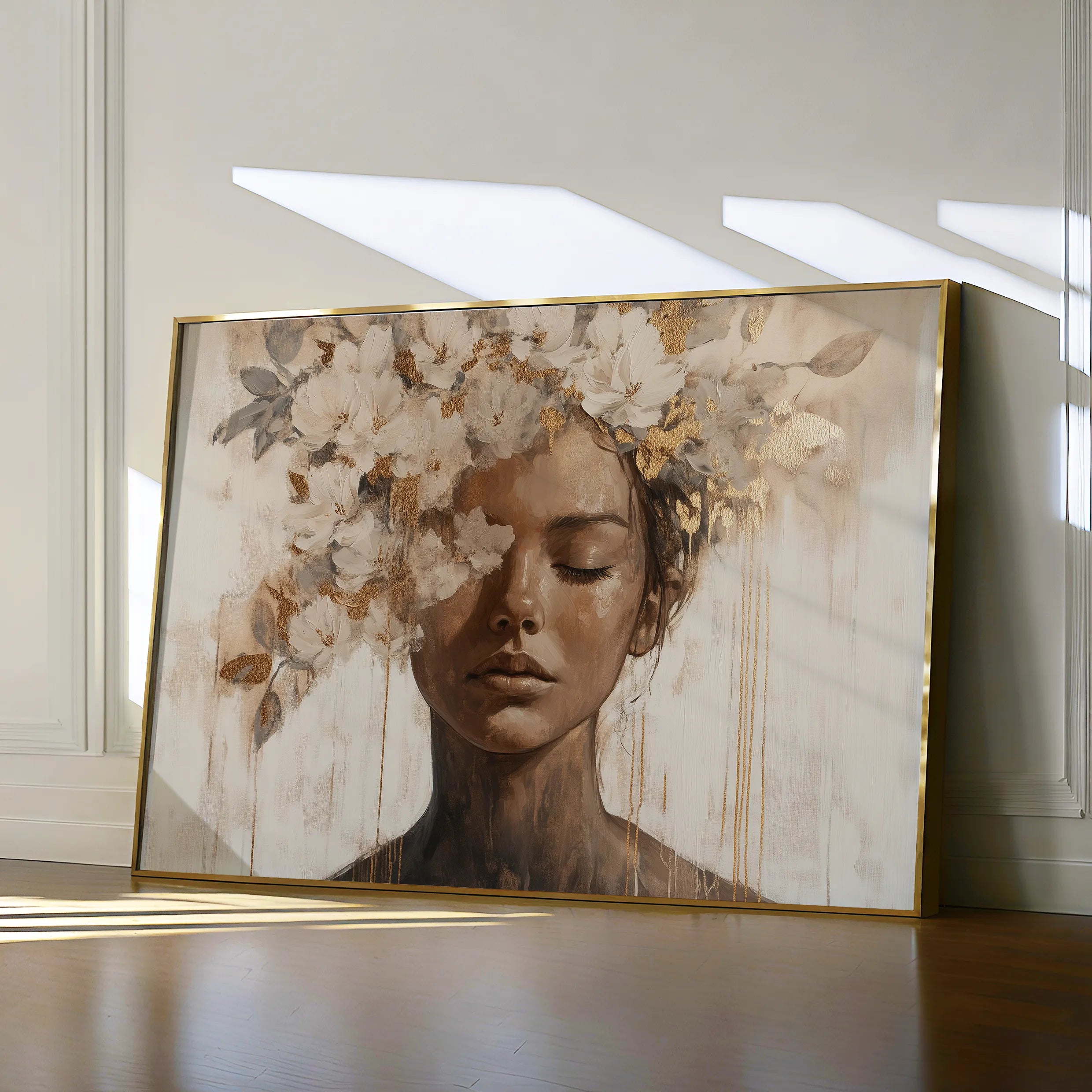 Portrait 130 Canvas Art 60 x 40 cm / Black