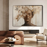 Portrait 130 Canvas Art 60 x 40 cm / Black