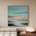 Abstract 1300 Canvas Art 60 x 60 cm / Black