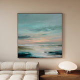 Abstract 1300 Canvas Art 60 x 60 cm / Black