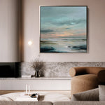 Abstract 1300 Canvas Art 60 x 60 cm / Black