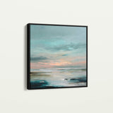 Abstract 1300 Canvas Art 60 x 60 cm / Black