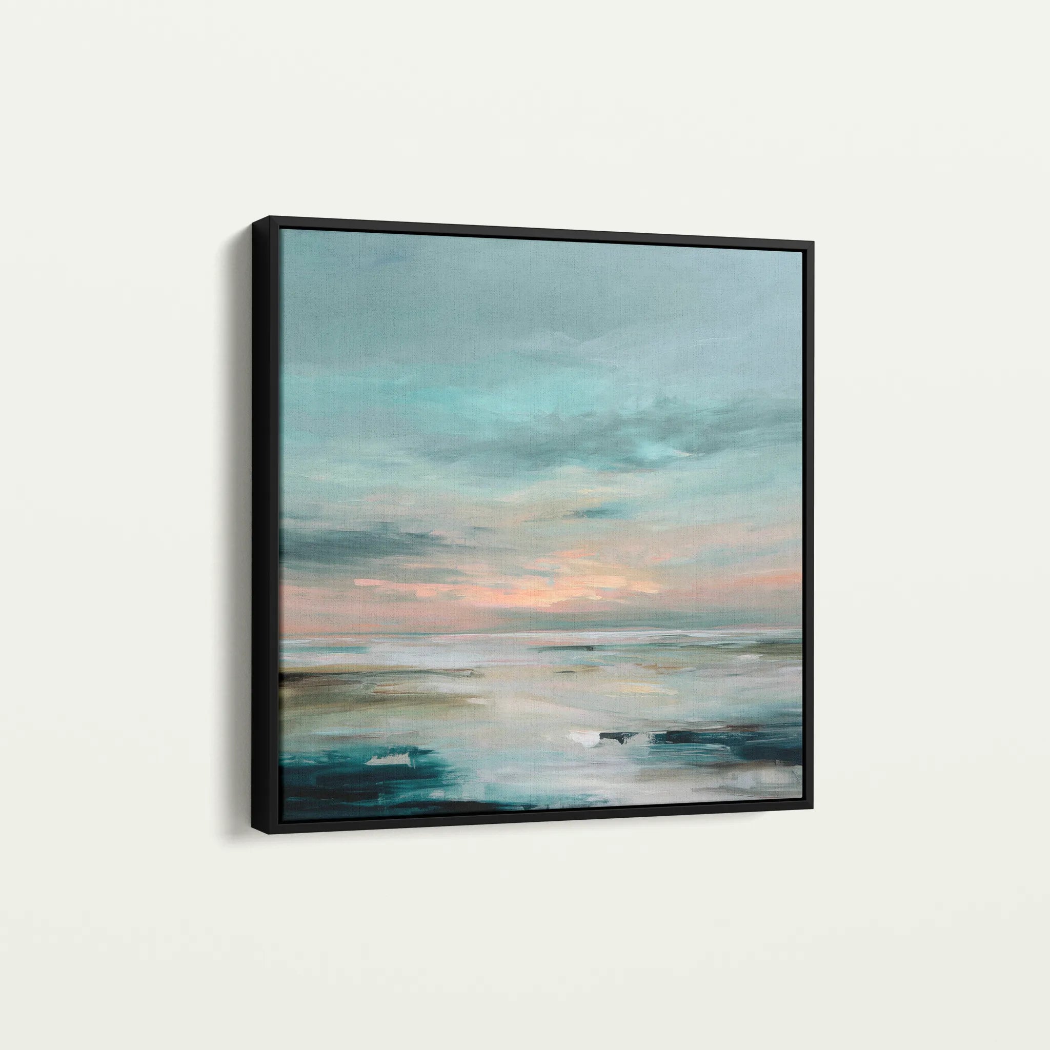 Abstract 1300 Canvas Art 60 x 60 cm / Black