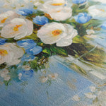 Floral 1300 Canvas Art 60 x 60 cm / Black