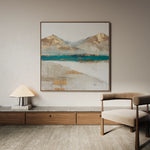 Abstract 1301 Canvas Art 60 x 60 cm / Black