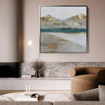 Abstract 1301 Canvas Art 60 x 60 cm / Black