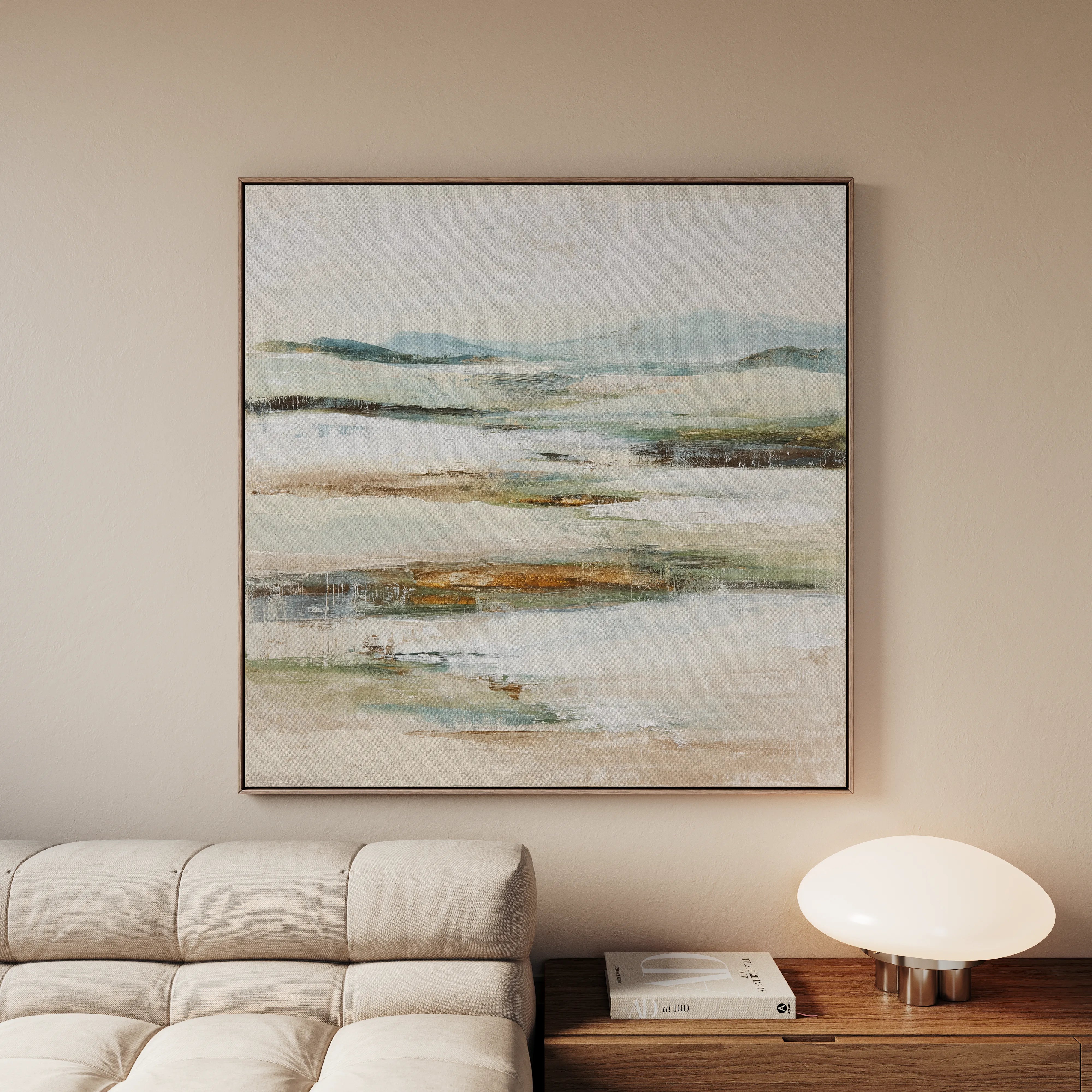 Abstract 1302 Canvas Art 60 x 60 cm / Black