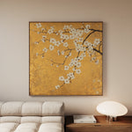 Floral 1303 Canvas Art 60 x 60 cm / Black
