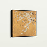 Floral 1303 Canvas Art 60 x 60 cm / Black