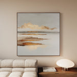 Abstract 1304 Canvas Art 60 x 60 cm / Black