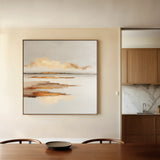Abstract 1304 Canvas Art 60 x 60 cm / Black