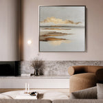 Abstract 1304 Canvas Art 60 x 60 cm / Black
